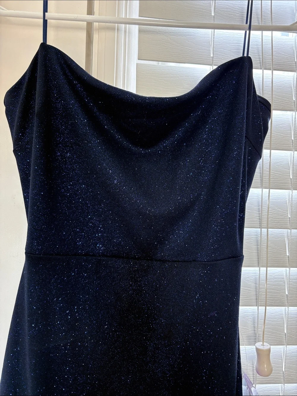 Windsor Elegant midnight blue Sparkle Slip Dress -